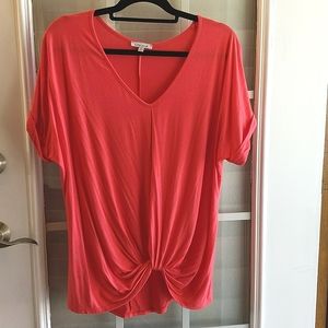 Coral Twist Front Top Sz M